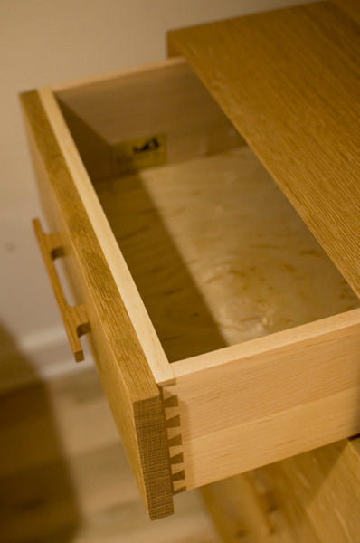 Modern 6 Drawer Dresser in Oak