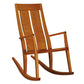 Leon's Rocker in Cherry with Wood Seat and Custom Arm