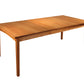 Shaker Style Dining Table in Cherry, shown with One Leaf