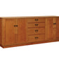Tansu Sideboard in Cherry with Tansu Pulls 