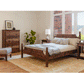 Joinery Tall 6-Drawer dresser in Western Walnut without thru joints on top drawers. Featured with Arts and Crafts Bed, Shaker Nighstand, and Slipper Chair