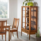 Whitman Curio in Cherry with Kenton side chairs and Shaker dining table