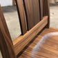 Kenton chair detail in Eastern Walnut with wood seat
