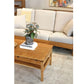 Hochberg Coffee Table in Cherry with Western Walnut risers with Pacific Couch