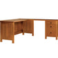 Doug L Desk in Cherry shown with return on right.