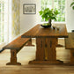 Beal Dining Table in Western Walnut with Beal Benches
