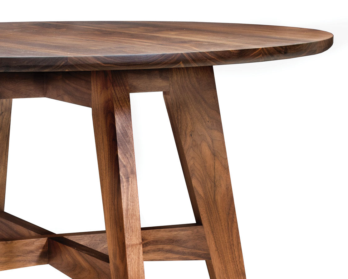 Detail of Klamath Dining Table in Eastern Walnut