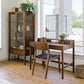 Whitman Curio in Eastern Walnut with Maud Desk and Whitman Chair