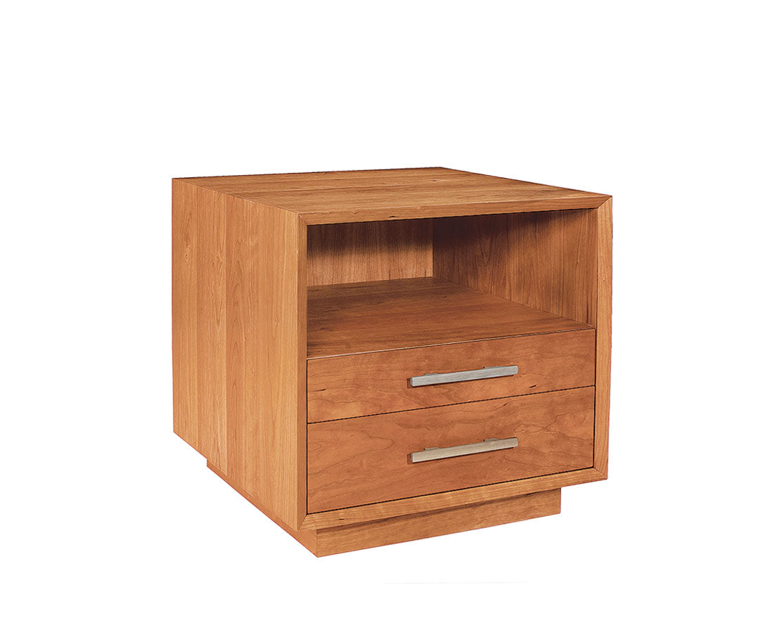 Modern Nightstand in Cherry with COM pulls