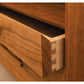 Cherry Modern Nightstand drawer detail