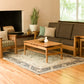 Pacific Chair in Madrone with Cherry Pacific Sofa and Hochberg occasional tables