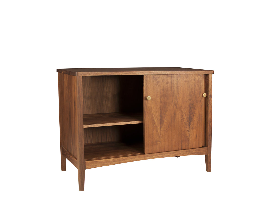 Whitman sideboard inteiror in Eastern Walnut with adjustable shelf