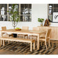 Modern Sideboard with Studio Dining Table, Dining Chairs, and Bench in Maple