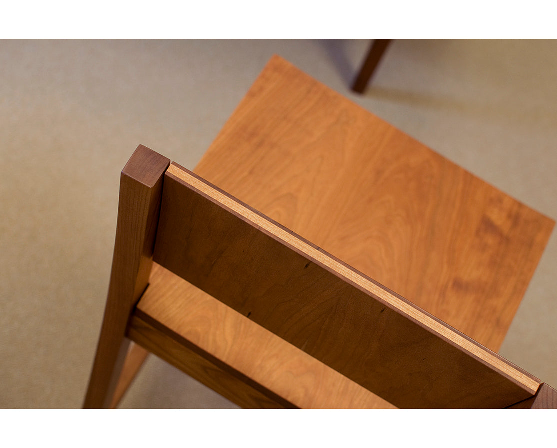 Studio Stool in Cherry Top Detail