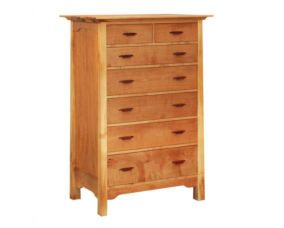 Pacific 7-Drawer Dresser in Madrone with Rosewood Yoshinaga Pulls