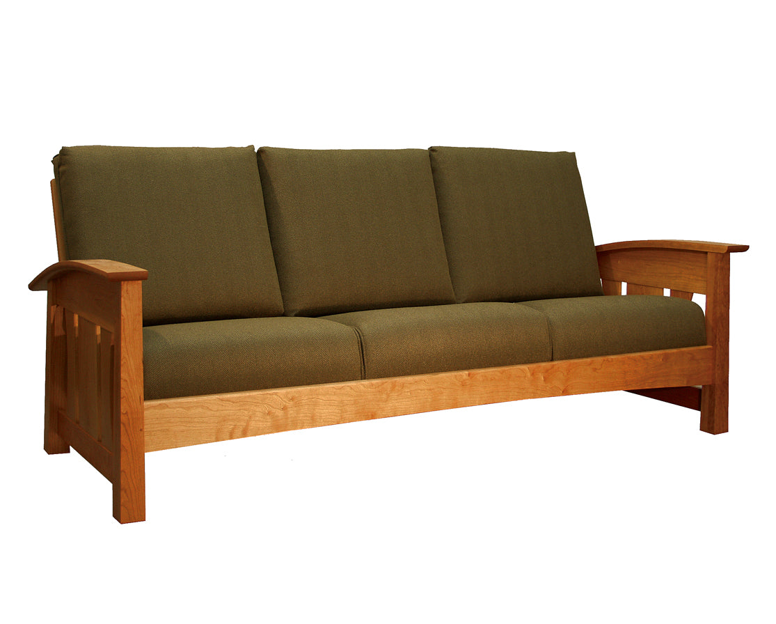 Pacific Couch in Cherry with COM Fabric