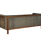 Celilo Sofa Back View in Eastern Walnut with COM Fabric