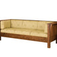 Settle Couch in Eastern Walnut with COM Fabric