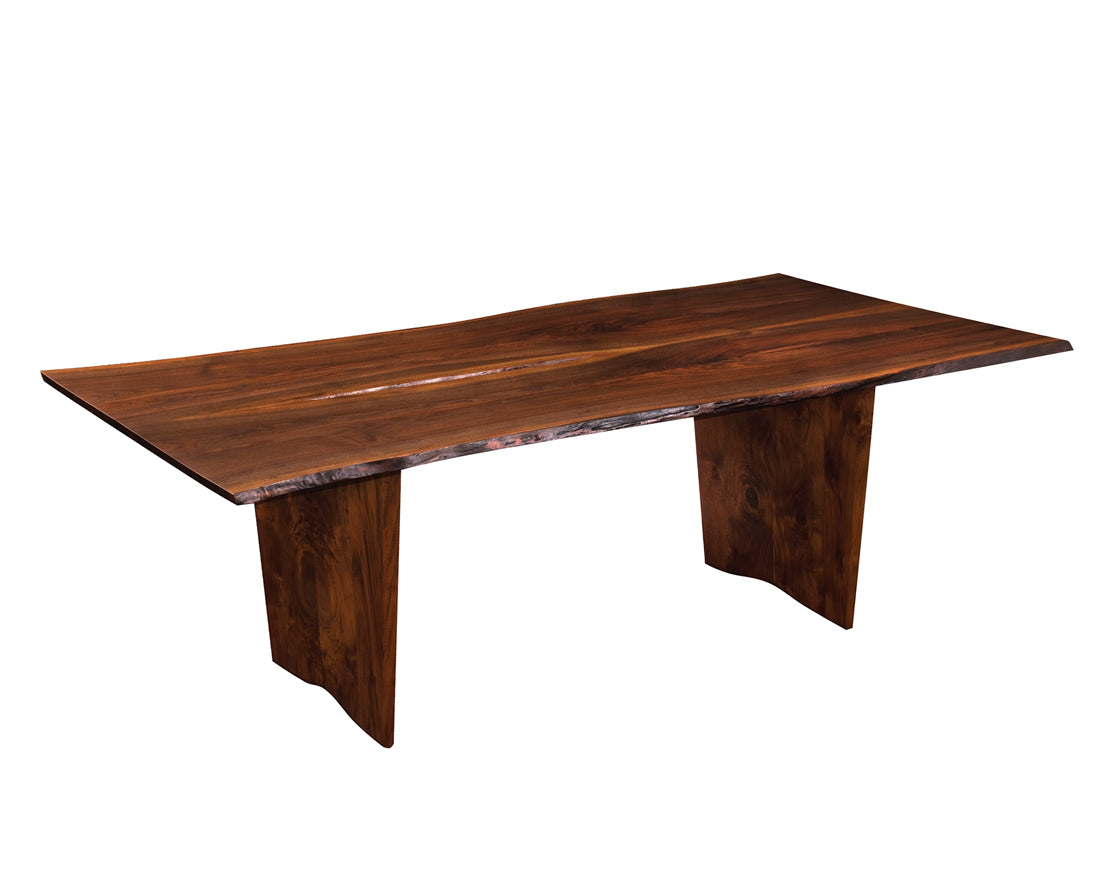 Live Edge Dining Table in Western Walnut