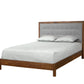 Modern Upholstered Bed in Eastern Walnut with Eco Wool Sterling