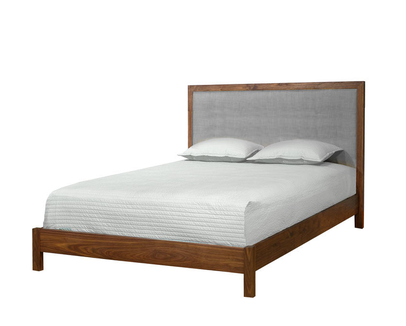 Upholstered Modern Wood Bed