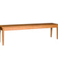 Wooden table on a white background