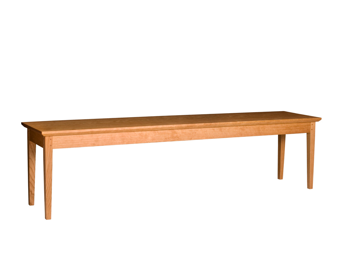 Wooden table on a white background