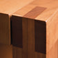 Celilo Coffee Table bridle joint detail in Cherry