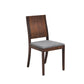 Studio Dining Chair handcrafted in Western Walnut with Marl Fabric