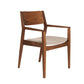 Whitman Arm Chair handcrafted in Eastern Walnut with fabric seat