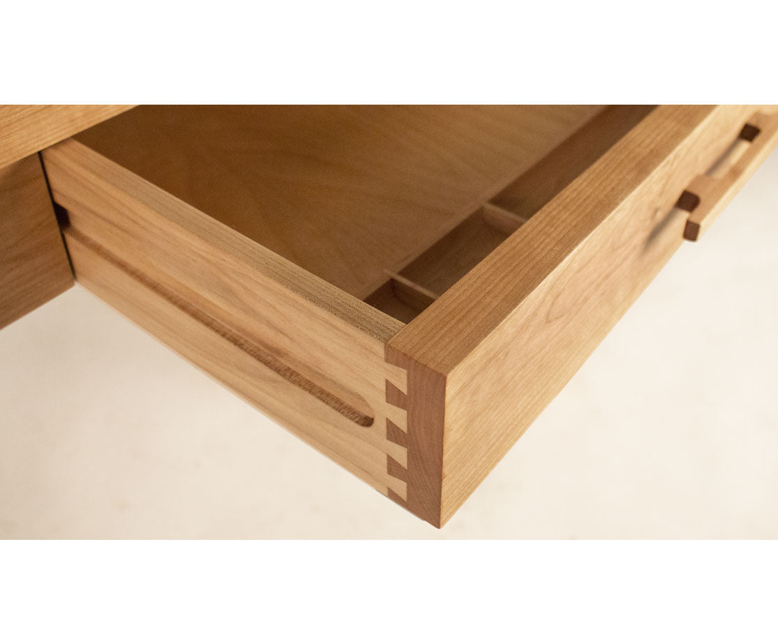 Pencil Drawer Detail with Half-Blind Dovetails.