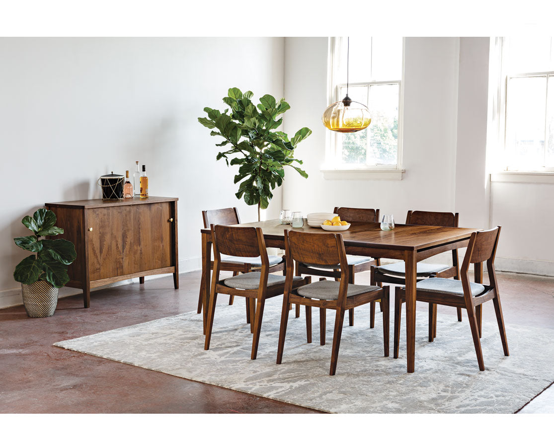 Whitman Dining Set with Whitman Sideboard & Whitman Dining Chairs in E. Walnut