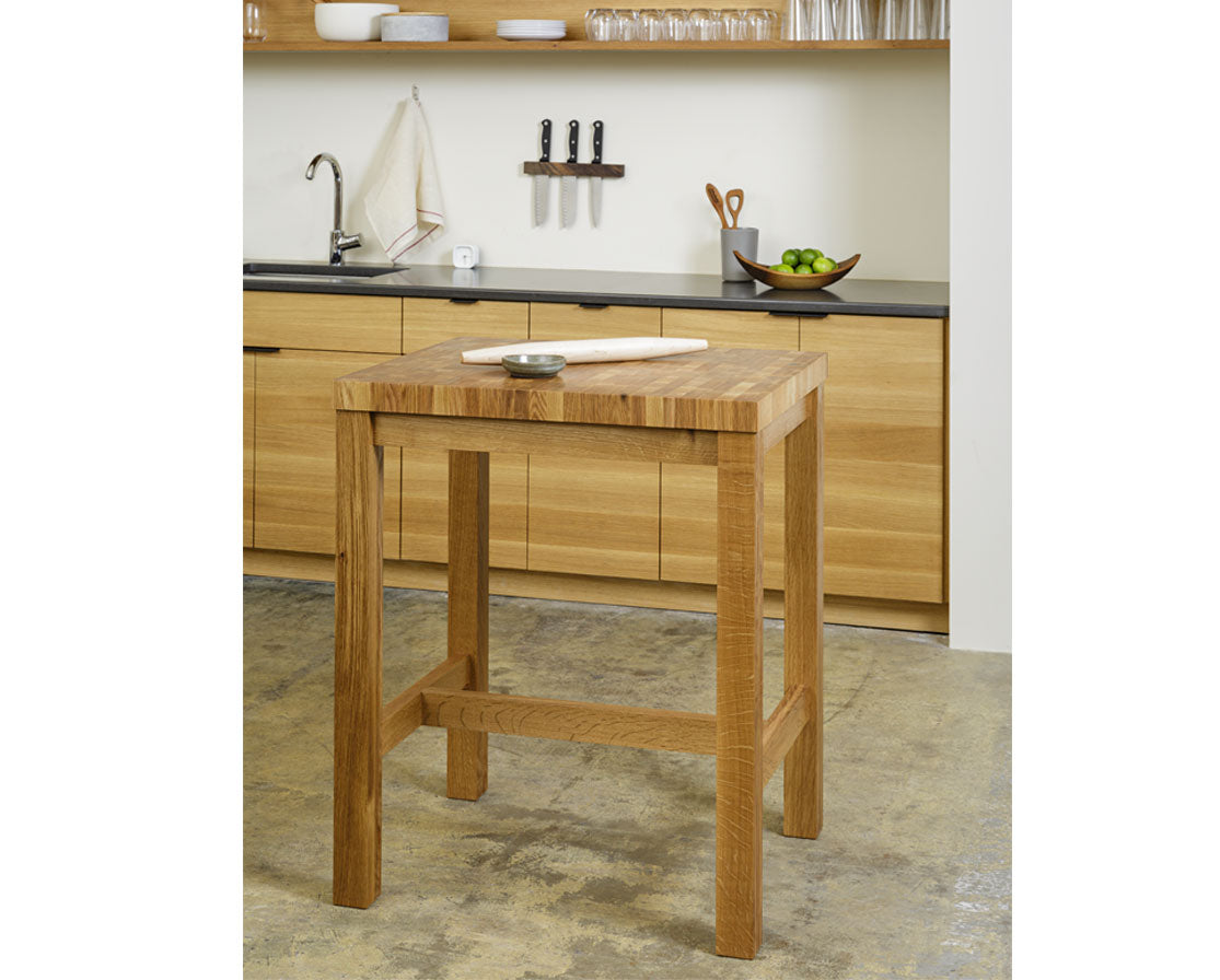 Counter height butcher on sale block table