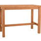 A Cherry wood butcher block island with a rectangular top, four legs, and a front support rail, shown on a plain white background.