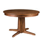 Contemporary Round Pedestal Dining Table in Eastern Walnut