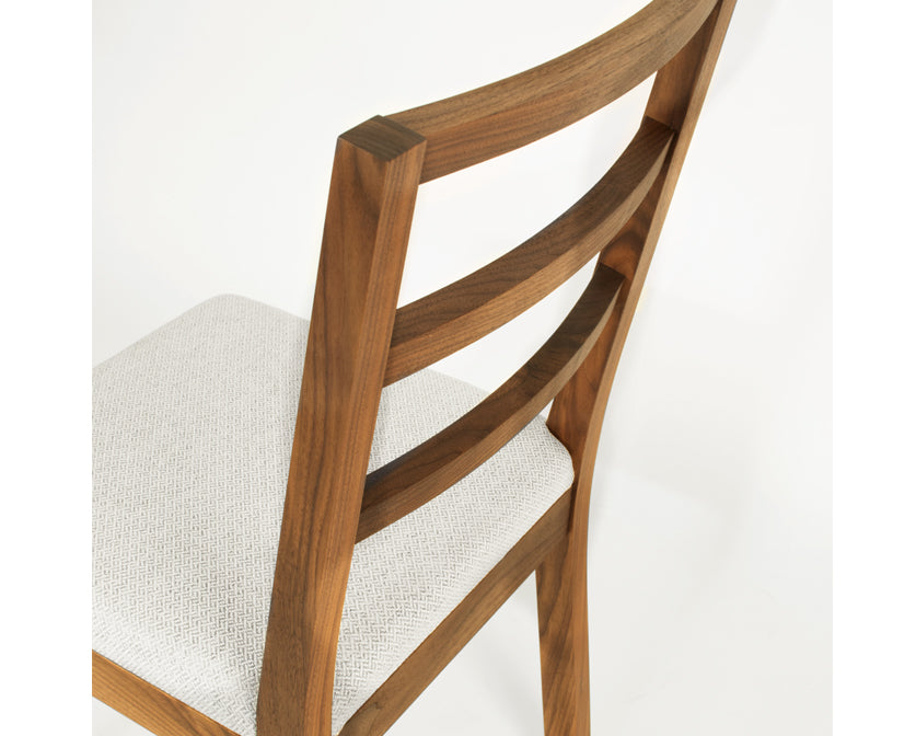 Back detail of Hayden Dining Chair in Eastern Walnut