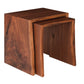Live-Edge nesting end tables in Western Walnut