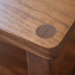 Detail of thru wedged tenon on the top of the nightstand
