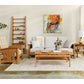 Pacific Couch and Lounge Chair with Hochberg Occasional Tables in Cherry