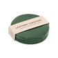 Green leather coaster set. Made in Portland