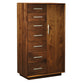 Modern Brian's Chest in Eastern Walnut with custom pull