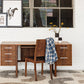 Cantilever Desk in Eastern Walnut with custom pull