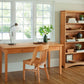 Shaker Writing Desk in Cherry with a Banjo Chair and 60 x 30 Bookcase