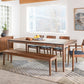 Whitman Dining set featuring Whitman dining table, chairs, bench and sideboard in Eastern Walnut
