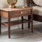 Whitman nightstand in Eastern Walnut with satin brass pull 