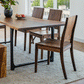 Studio Dining Chair in Eastern Walnut with Live Edge Dining Table